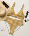 Yeehaw Yellow Gingham Print Bikini