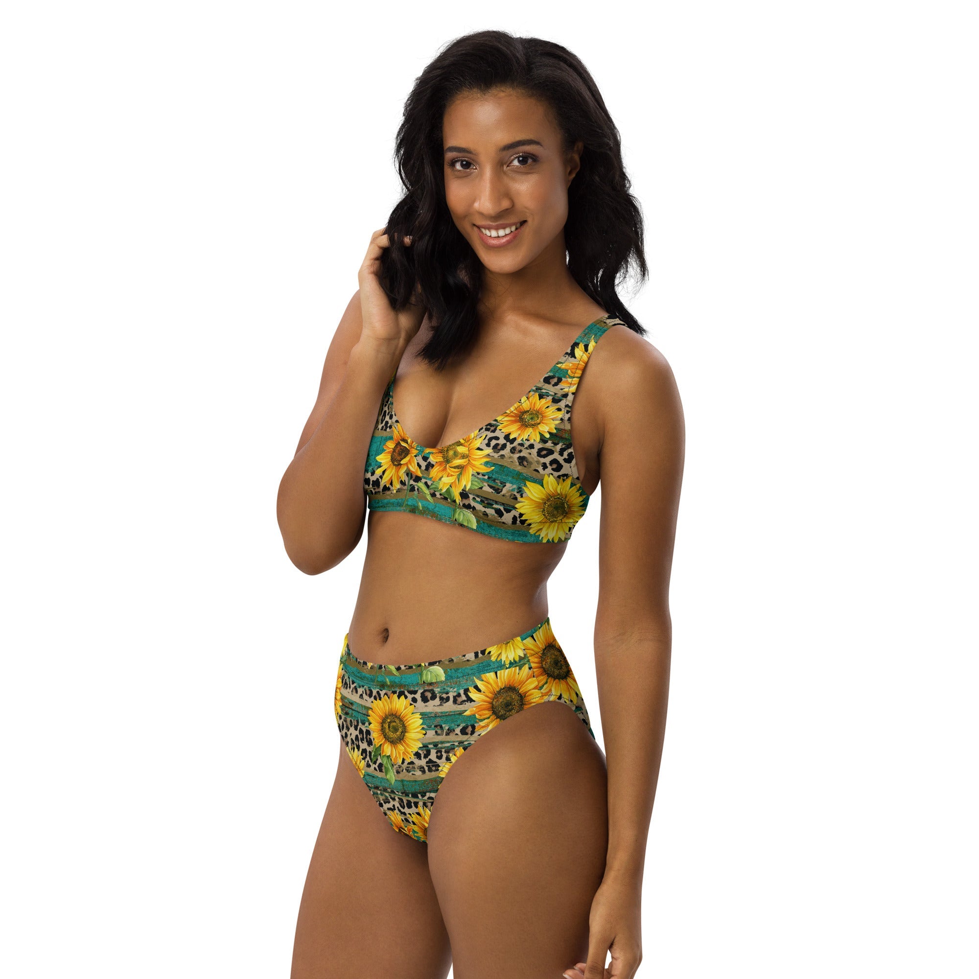 Yeehaw Leopard &amp; Sunflower Bikini