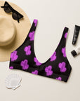 Yeehaw Purple Neon Cactus Bikini Top