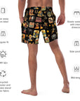 YEEHAW Vintage Cowboy Collage Western Swim Trunks Shorts