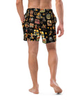 YEEHAW Vintage Cowboy Collage Western Swim Trunks Shorts