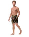 YEEHAW Vintage Cowboy Collage Western Swim Trunks Shorts