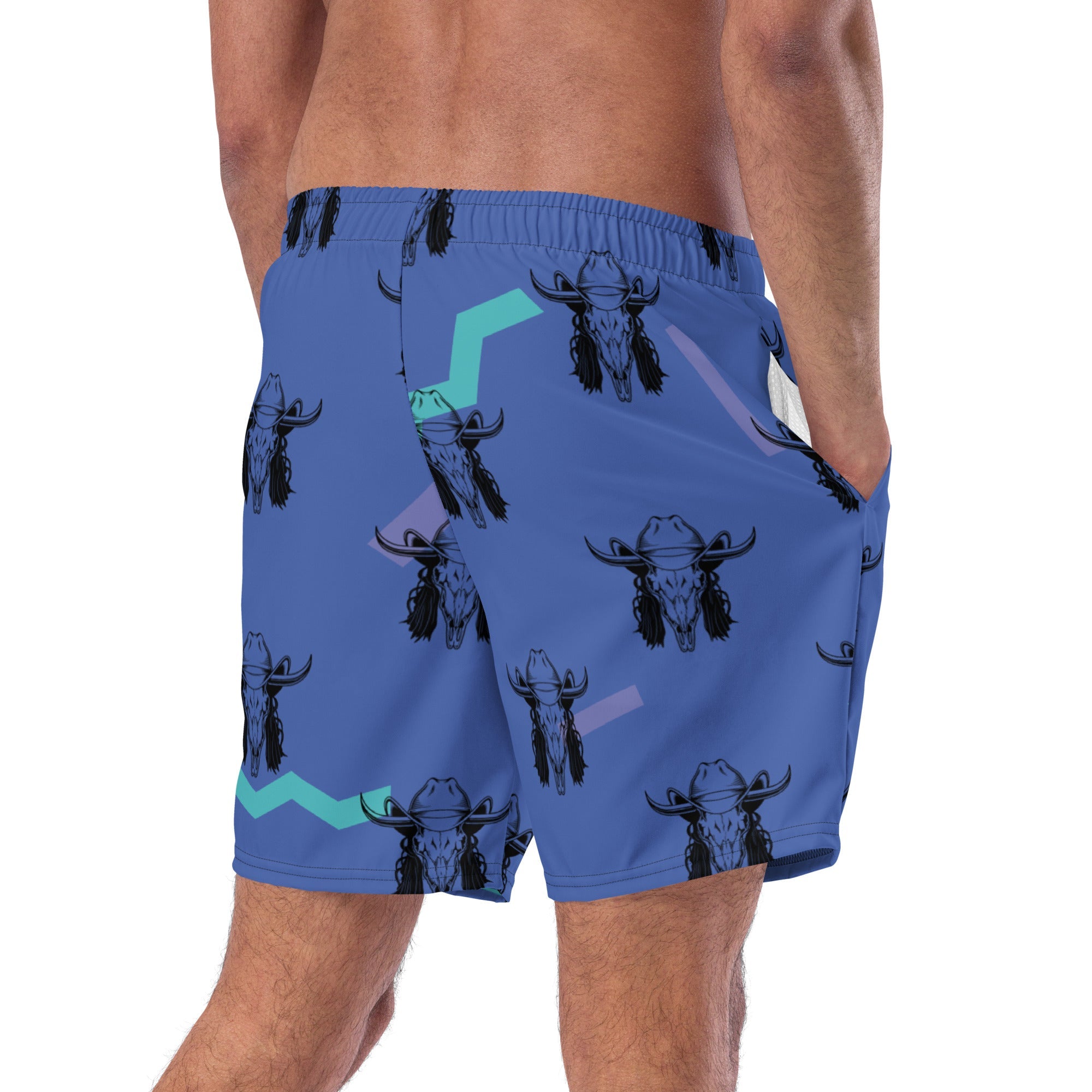Yeehaw Mullet Cowboy Men&#39;s Swim Trunks