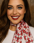 Red Western Skinny Mini Wild Rag Scarf / Cowgirl Necktie  