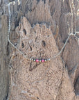 Authentic Pink Dahlia Beaded Chain Necklace