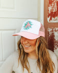 Aztec Bucking Bronco Patch Trucker Hat