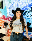 Aztec Cow Western Graphic Tee