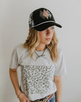Aztec Desert Cow Patch Trucker Hat