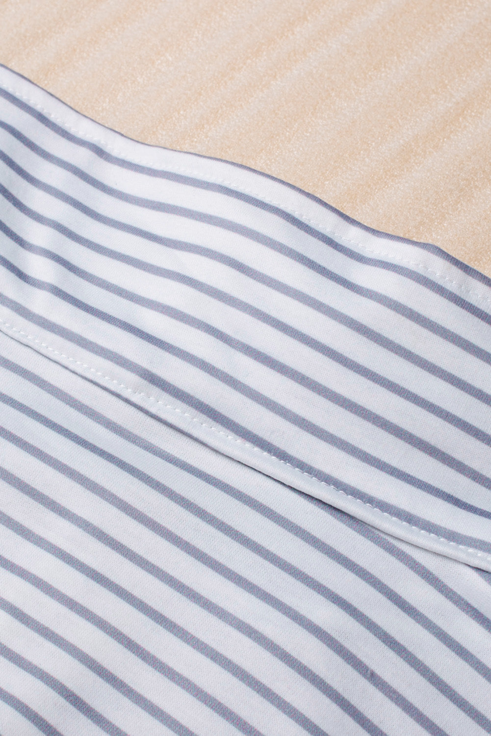 Amelia Zipper Collar Striped Sweatshirt