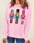 Christmas Nutcracker Drop Shoulder Sweatshirt