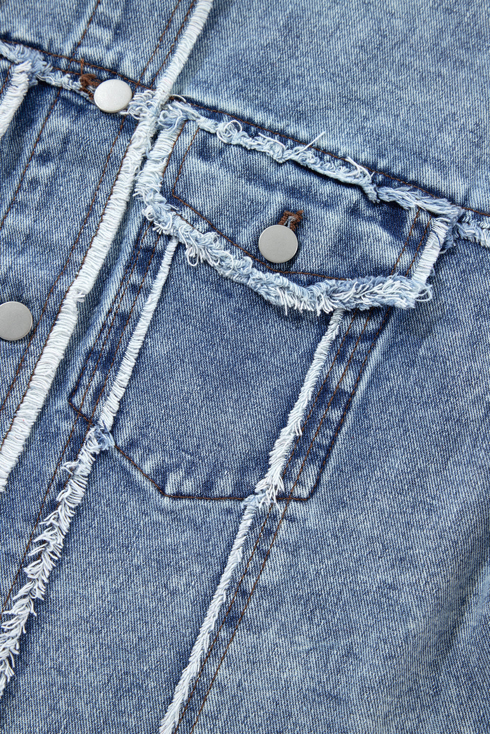 Olivia Hooded Raw Hem Jacket