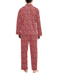 Red Bandana Men's Western Print Pajama Set