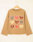 Heart Stitch Reverse Seam Mineral Wash Sweatshirt