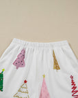 Christmas Tree Top and Shorts Pajama Set