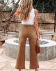 Courtney Cropped High Rise Wide Leg Jeans