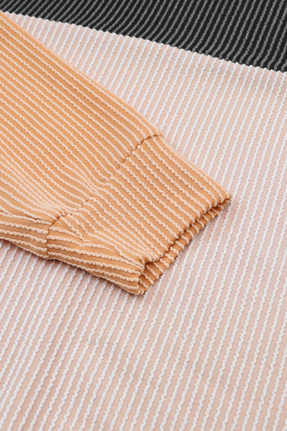 Colorblock Ribbed Long Sleeve Top
