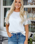 Wrenlee Raglan Sleeve Knitted Top