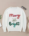 Christmas Merry and Bright Tinsel Sweater