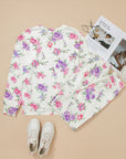 Floral Pullover and Drawstring Lounge Set