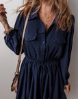 Kim Chest Pockets Tunic Shirt Mini Dress