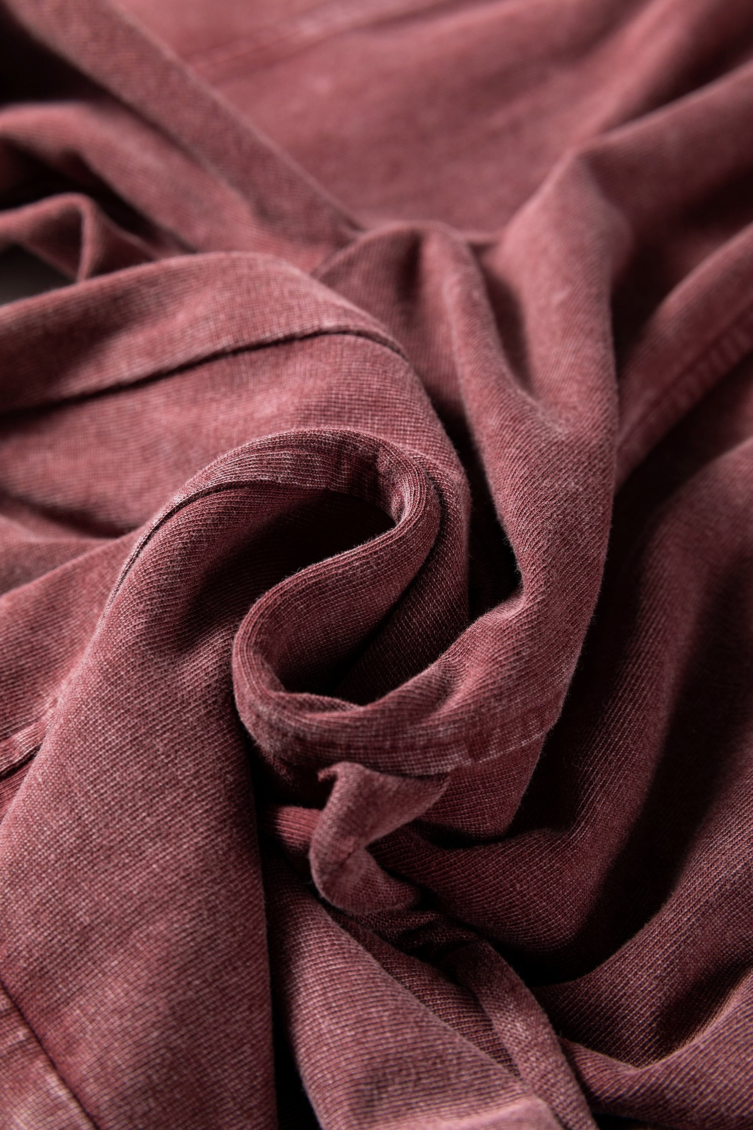 Mineral Wash High Waist Raw Hem Pants