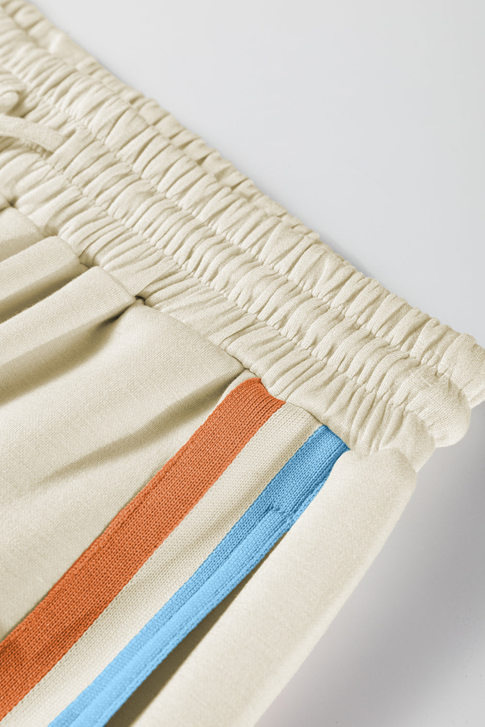 Stripe Patchwork Quarter-Zip Pullover and Pant Set