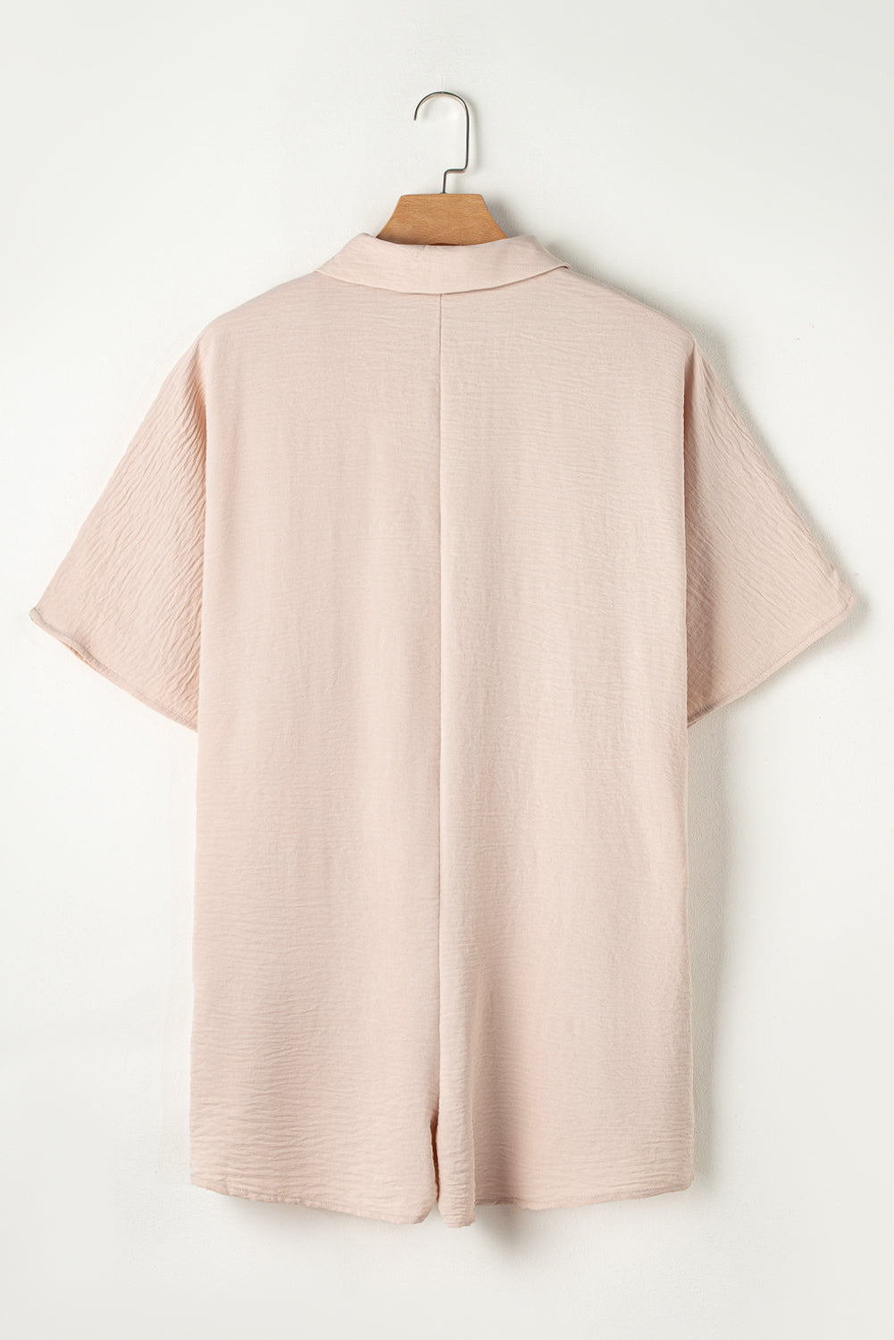 Collared Button Up Pocketed Romper