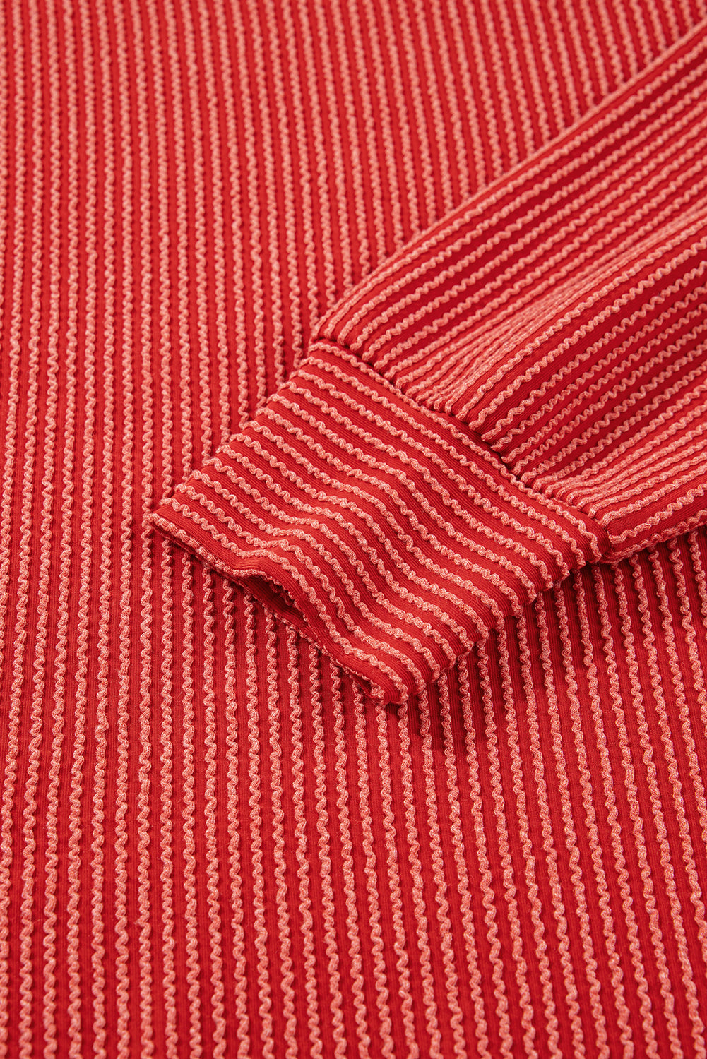 Christmas Merry Corded Knit Long Sleeve Top