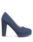 The Denim Block Heel