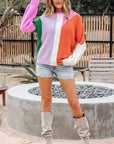 Hailey Textured Knit Drop Shoulder Loose Fit Sweater