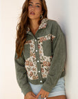 Evelyn Retro Floral Patchwork Shirt