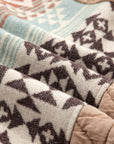 Western Geometric Aztec Patchwork Quilted Jacket