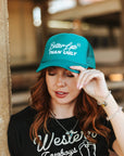 Better Late Than Ugly Trucker Hat