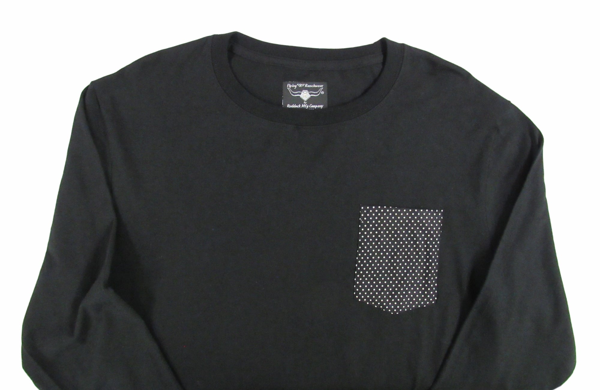 Flying R Ranchwear - Novelty Print - Long Sleeve - Pocket T-shirt - Made in USA