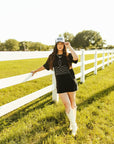 Boot Stitch Oversized Graphic T-shirt Dress