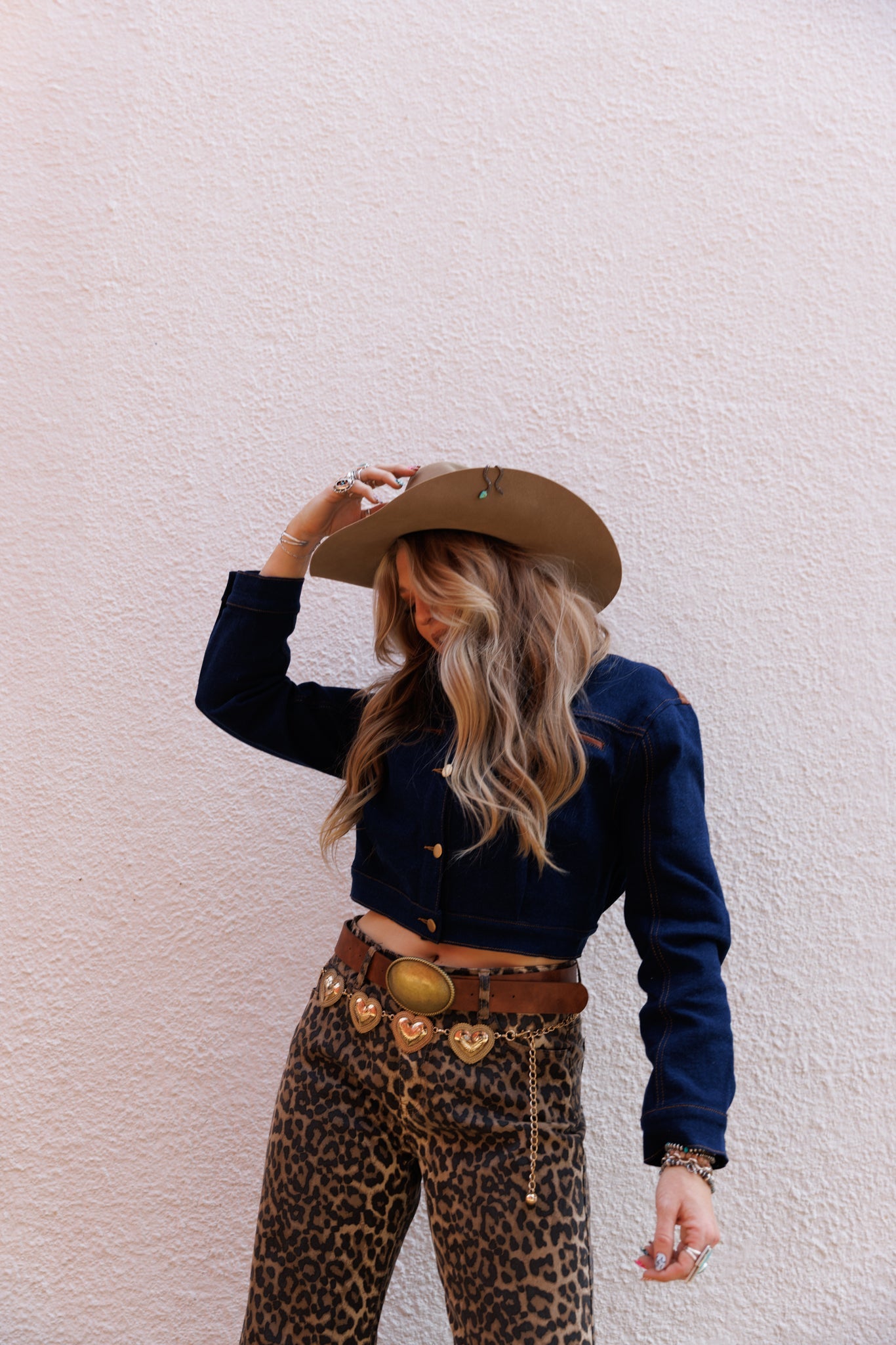 The Hattie Heart Belt in Gold