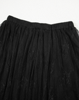 Lace Ruffle Tiered Maxi Skirt
