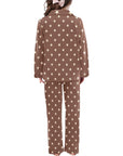 Cute Highland Stars Girl's Western Pajama Set