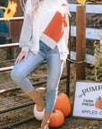 Colorblock Long Sleeve Top
