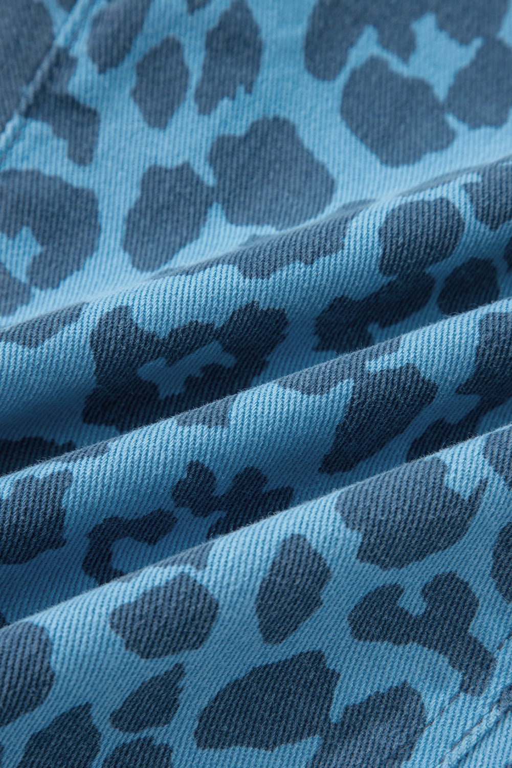 Leopard High Waist Straight Jeans