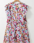 Lenora Ruffled Cap Sleeve Plus Size Mini Dress