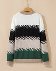 Sophia Pattern Drop Shoulder Sweater