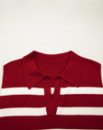 Ariya Stripe Collared Sweater