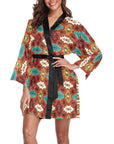 Old Aztec Women's Lounge Kimono Robe