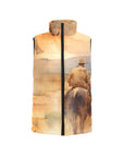 Watercolor Cowboy Women's Western Puffy Vest