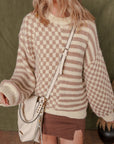 Sofia Shoulder Balloon Sleeve Sweater