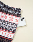 Christmas Geometric Pullover and Pants Lounge Set
