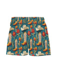 Women's Cactus Cowgirl Boot Beach Board Shorts