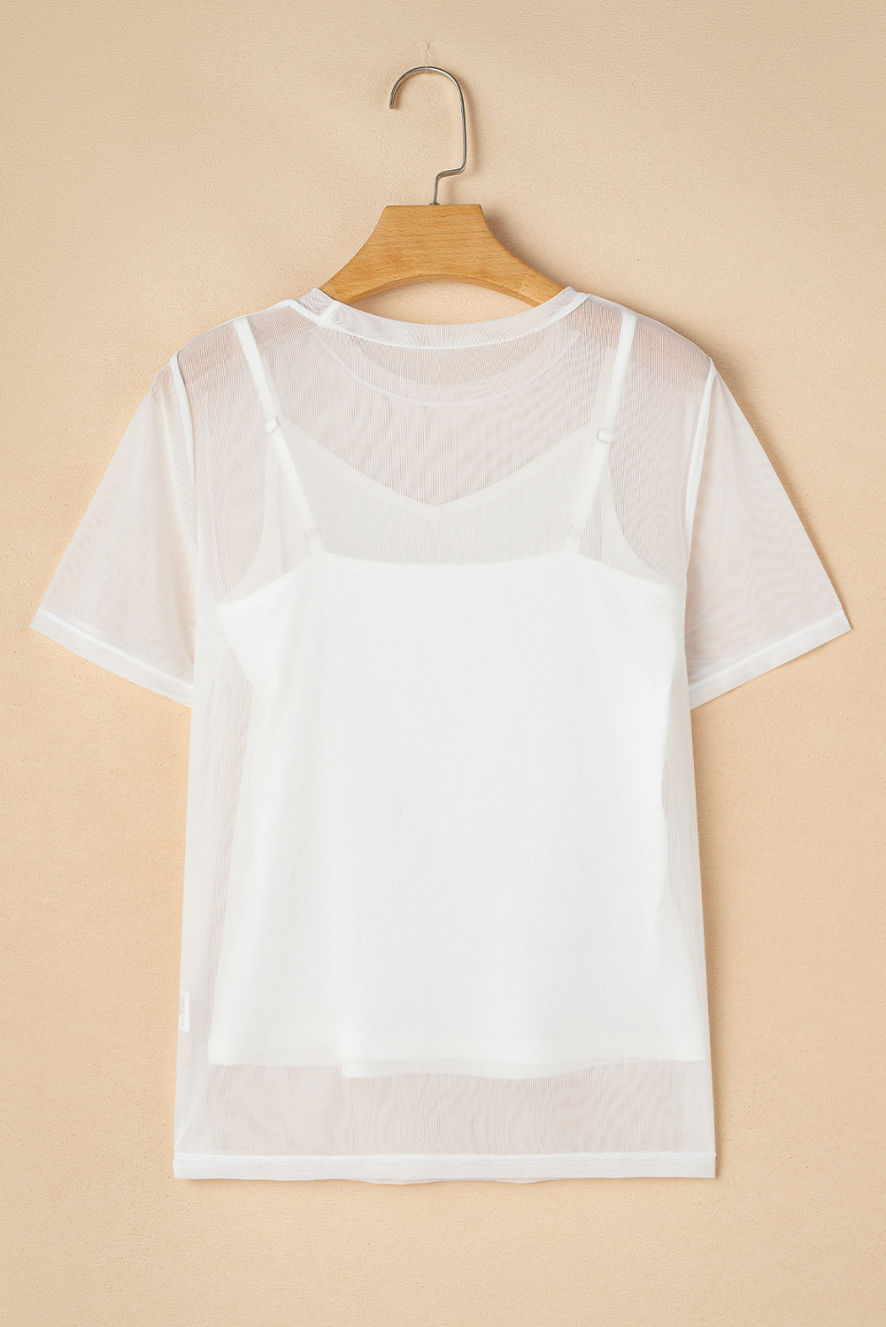 Miranda Sheer Mesh Short Sleeve Top