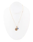 Capricorn - Zodiac Blue Lapis Golden Charm Necklace